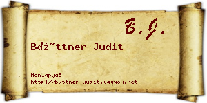 Büttner Judit névjegykártya